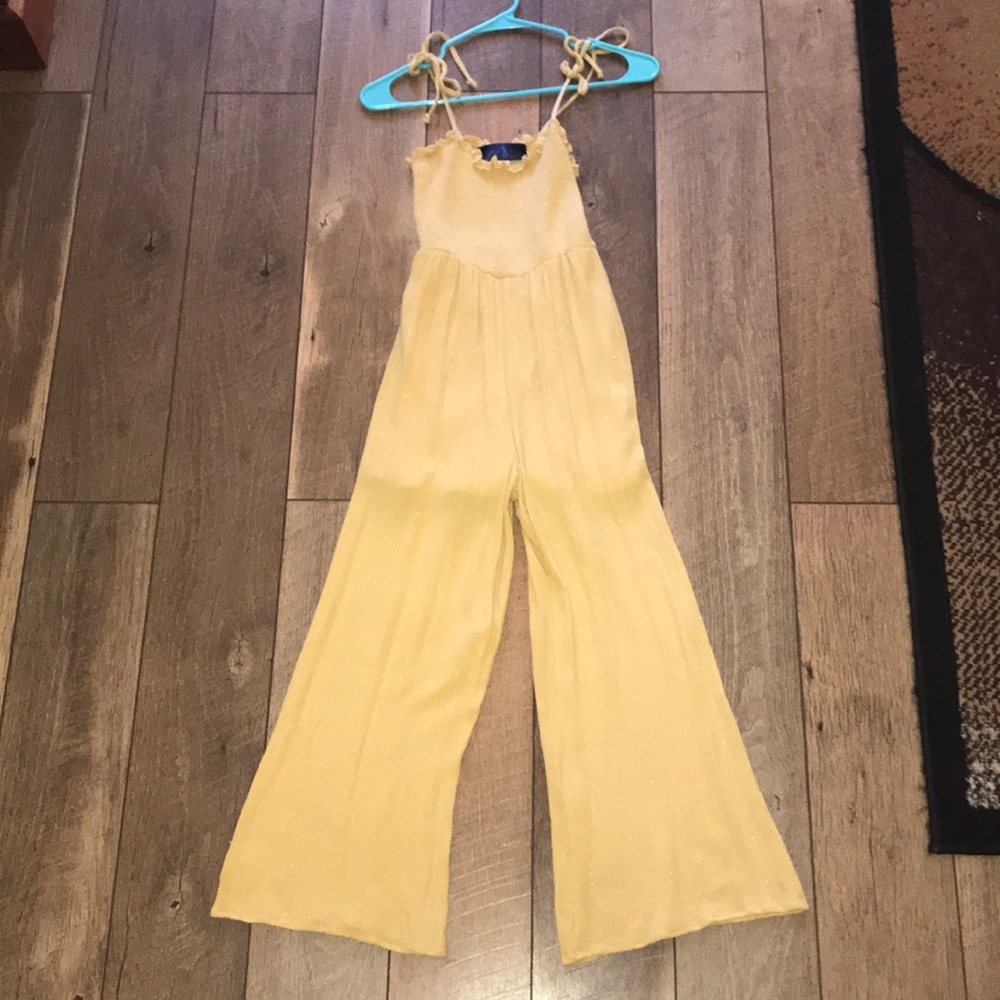 Shimmery Yellow Jumpsuit